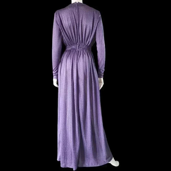 Vintage 70s Sequin Shubette of London Party Dress S/XS - Picture 3 of 10